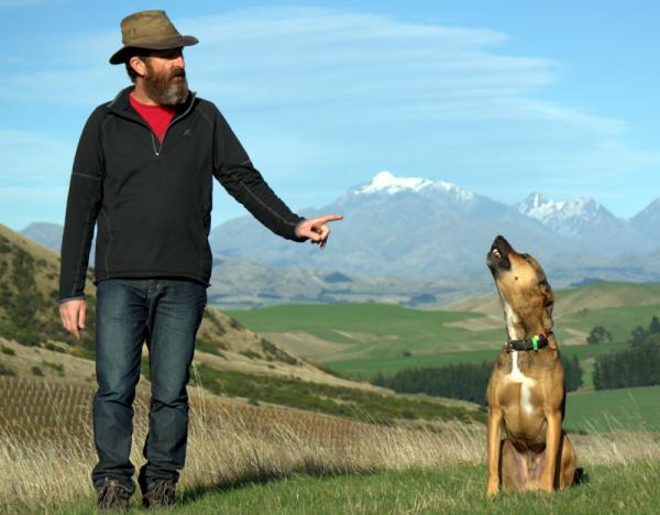 Gordon Ritchie and his dog Argos